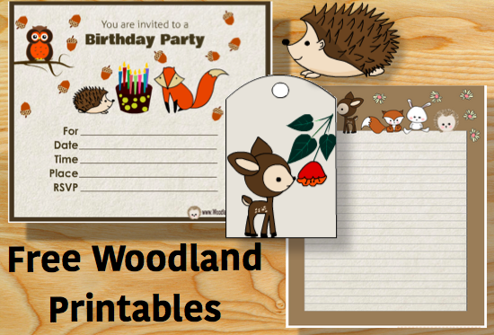 Free Cute Woodland Forest Printables And Clipart