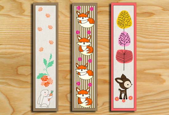 Free Printable Woodland Animals Bookmarks