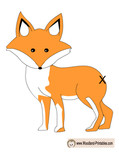 Pin the Tail on the Fox Game Printable