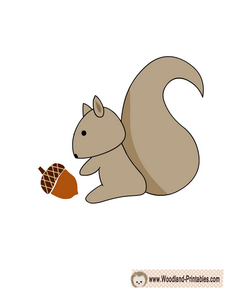 Free Printable Squirrel Wall Sticker