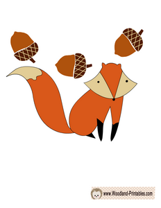 Free Printable Fox Sticker