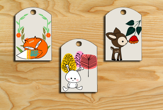 Free Printable Woodland Animals Gift Tags