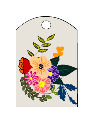 Floral Gift Tags to Print