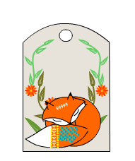 Free Printable Gift Tags featuring Fox