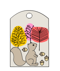 Cute Squirrel Gift Tags